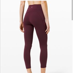 Lululemon invigorate high rise tight 25, size 6